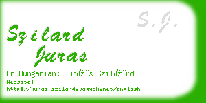 szilard juras business card